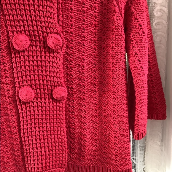 Style & Co Beautiful 🌹NWT Red Snap Button Sweater. - Picture 10 of 14